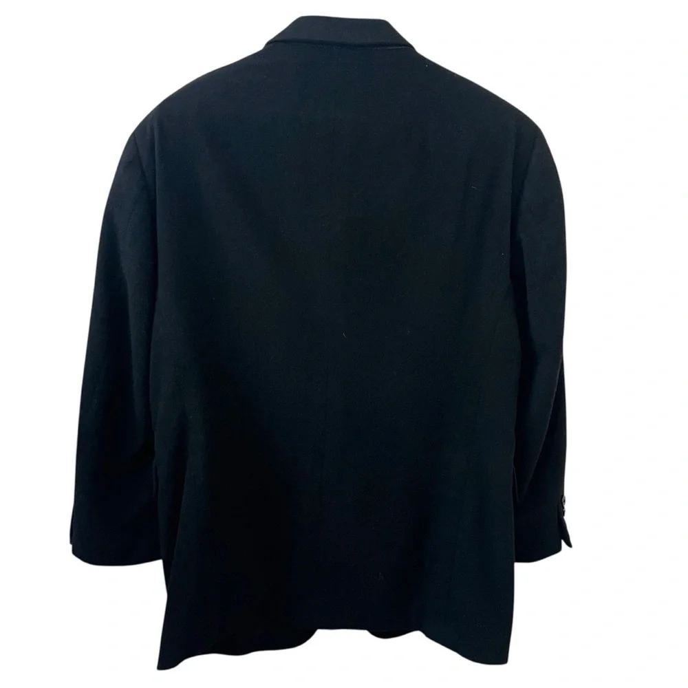 Arnold Brant Cashmere Mens Blazer Sport Coat Black Size 38 - Picture 3 of 9